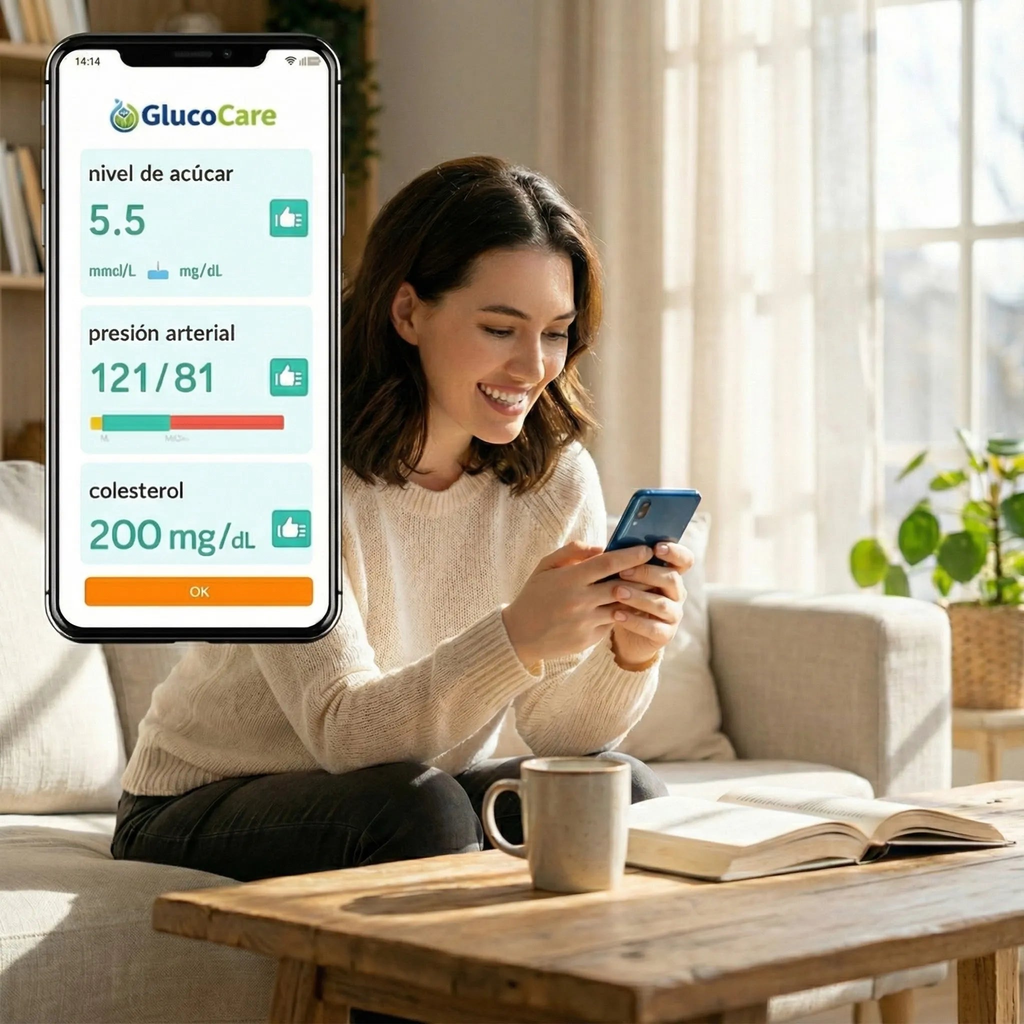 GlucoCare™ 3 en 1 Mide glucosa, colesterol y presión arterial sin dolor + ENVÍO GRATIS